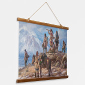 先住民アメリカンインド南西部アートウォール 吊り下げ型タペストリー (傾斜あり)