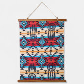 先住民アメリカンインド南西部アートウォール 吊り下げ型タペストリー (正面)