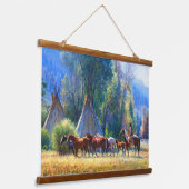 先住民アメリカンインド南西部アートウォール 吊り下げ型タペストリー (傾斜あり)