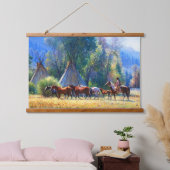 先住民アメリカンインド南西部アートウォール 吊り下げ型タペストリー (寝室)