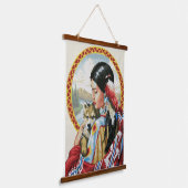 先住民アメリカンインド南西部アートウォール 吊り下げ型タペストリー (傾斜あり)