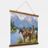 先住民アメリカンインド南西部アートウォール 吊り下げ型タペストリー (傾斜あり)