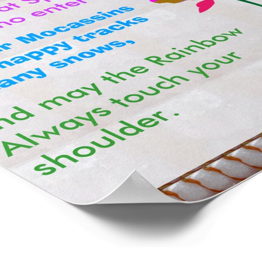 先住民アメリカンウィズダム引用文 ポスター (角)