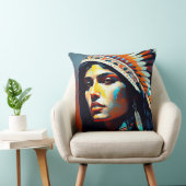 先住民アメリカンウォリアープリンセス クッション (椅子)