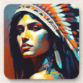 先住民アメリカンウォリアープリンセス コースター (正面)