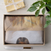 先住民アメリカンウォーターカラー絵画ズチヌークインディアン 薄葉紙 (ギフト)