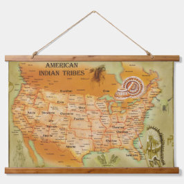 先住民アメリカンウォール 吊り下げ型タペストリー