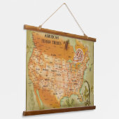 先住民アメリカンウォール 吊り下げ型タペストリー (傾斜あり)