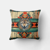 先住民アメリカンウルフ クッション (裏面)