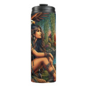 先住民アメリカンウーマンバイデザートストリーム タンブラー (正面)