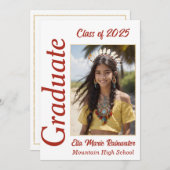 先住民アメリカンエクセレーションオープンハウス招待状 招待状 (正面/裏面)