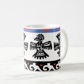 先住民アメリカンエスニックイラストレーション コーヒーマグカップ (正面右)