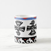 先住民アメリカンエスニックイラストレーション コーヒーマグカップ (中央)