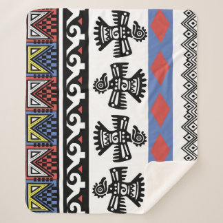 先住民アメリカンエスニックイラストレーション シェルパブランケット