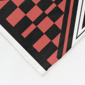 先住民アメリカンエスニックイラストレーション フリースブランケット (角)