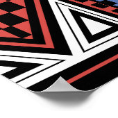 先住民アメリカンエスニックイラストレーション ポスター (角)