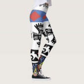 先住民アメリカンエスニックイラストレーション レギンス (右)