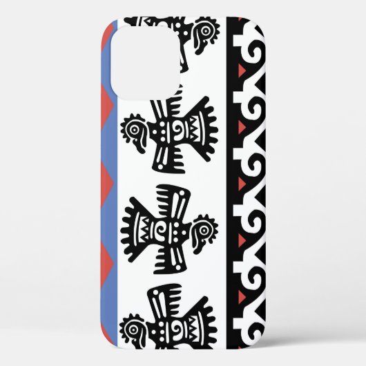 先住民アメリカンエスニックイラストレーション Case-Mate iPhoneケース (裏面)