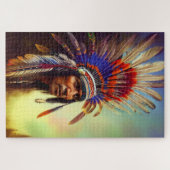 先住民アメリカンオジベパズル ジグソーパズル (横)