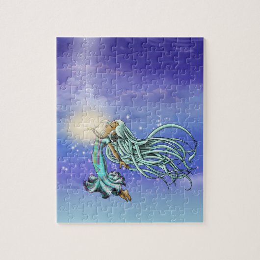 先住民アメリカンガールカラフルスカイ ジグソーパズル (縦)