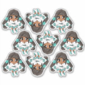 先住民アメリカンガールズシール シール (正面)