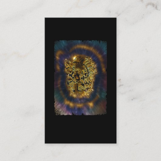 先住民アメリカンガール銀河系ハウリングウルフ 名刺 (正面)