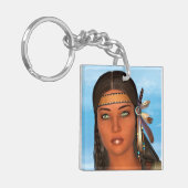 先住民アメリカンガール キーホルダー (正面左)