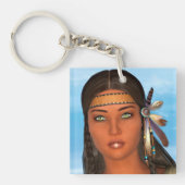 先住民アメリカンガール キーホルダー (正面)