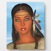 先住民アメリカンガール フォトプラーク (正面)