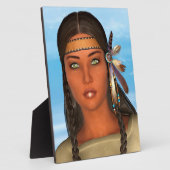 先住民アメリカンガール フォトプラーク (側面)