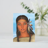 先住民アメリカンガール ポストカード (スタンド正面)