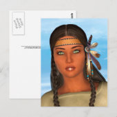 先住民アメリカンガール ポストカード (正面/裏面)