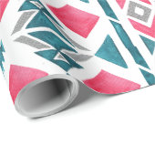 先住民アメリカンクリスマスラッピング紙 ラッピングペーパー (ロールコーナー)