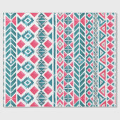 先住民アメリカンクリスマスラッピング紙 ラッピングペーパー (フラット)