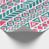 先住民アメリカンクリスマスラッピング紙 ラッピングペーパー (角)