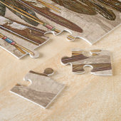 先住民アメリカングレーウルフ ジグソーパズル (側面)