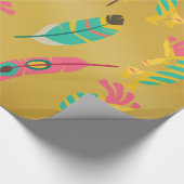 先住民アメリカンココペリギフトラッピング紙 ラッピングペーパー (角)