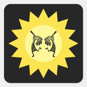 先住民アメリカンココペリサンサウスウエスタン スクエアシール