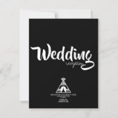 先住民アメリカンココペリティピブラック結婚ズ  招待状 (裏面)