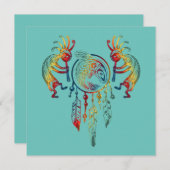 先住民アメリカンココペリホエールドリームキャッチャー1 (正面/裏面)