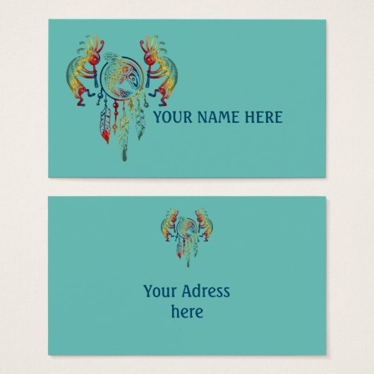 先住民アメリカンココペリホエールドリームキャッチャー1 (正面&裏面)