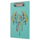 先住民アメリカンココペリホエールドリームキャッチャー1 クリップボード (左)