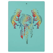 先住民アメリカンココペリホエールドリームキャッチャー1 クリップボード (裏面)