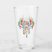 先住民アメリカンココペリホエールドリームキャッチャー1 タンブラーグラス (裏面)