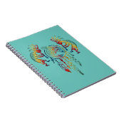 先住民アメリカンココペリホエールドリームキャッチャー1 ノートブック (右側)