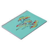 先住民アメリカンココペリホエールドリームキャッチャー1 ノートブック (左側)