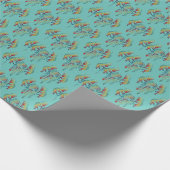 先住民アメリカンココペリホエールドリームキャッチャー1 ラッピングペーパー (角)