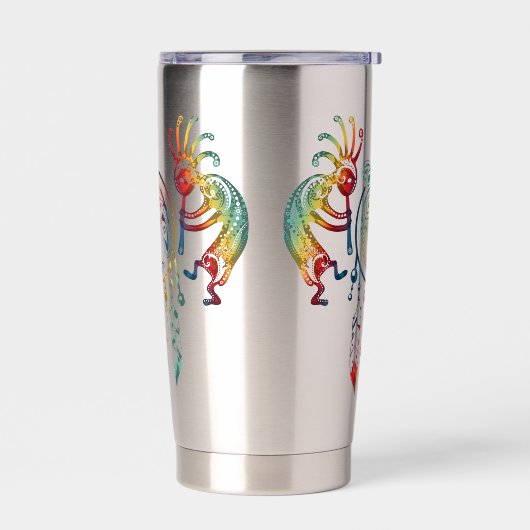 先住民アメリカンココペリホエールドリームキャッチャー1 保温保冷タンブラー (左面)