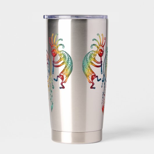 先住民アメリカンココペリホエールドリームキャッチャー1 保温保冷タンブラー (右面)