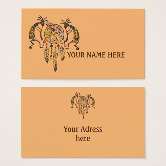 先住民アメリカンココペリホエールドリームキャッチャー2 (正面&裏面)